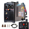 LOTOS LTP6300DCNC 63AMP Non-Touch Pilot Arc CNC Enabled Plasma Cutter, Drag Cut Enabled, 3/4" 19mm Clean Cut, 1" 25mm Severance Cut, THC Torch Height Control Enabled, Non-HF Arc Start, 110V/220V