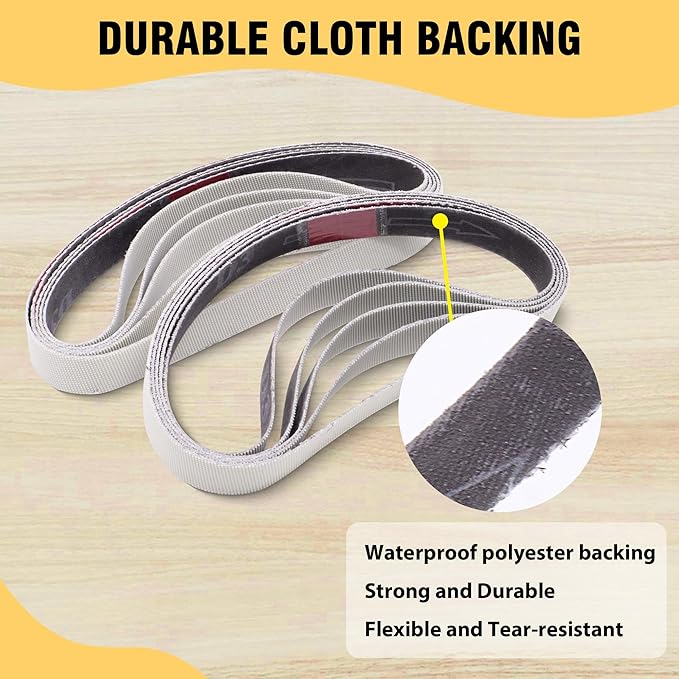 1/2 x 12 Inch Knife Sharpener Sanding Belts for Work Sharp, 5000 Ultra Fine Grit Replacement Sharpening Belt Kit for Official Work Sharp (WSKTS & WSKTS-KT/Mk.1 & Mk.2) Knife & Tool Sharpener, 10 Pcs