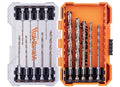 NordWolf 14-Piece M35 Cobalt Drill Bit Set for Stainless Steel, Hard Metals & Cast Iron, Jobber Length with 1/4" Hex Shank, SAE Sizes 1/16" to 3/8" in Storage Case