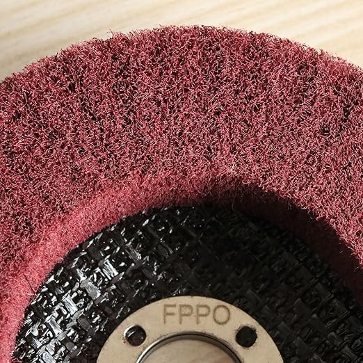 9Pcs 4" x 5/8" Nylon Fiber Flap Disc Polishing Grinding Wheel,Scouring pad Buffing Wheel for Angle Grinder Polishing,Flap Discs for Power-Operated Grinders