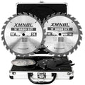 10'' Stacking Dado Blade Set, Compatible with 10 Inch Table Saw, Grooves from 1/4" to 13/16" Inch,24-Tooth, 5/8-Inch Arbor, 14 Pieces