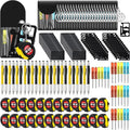 96 Pcs Mini Tape Screwdriver Keychain Set Christmas Men Gifts Bulk Adult Party Favors Multitool Pen Card Tool Measuring Keychains Stocking Christmas Stuffers for Men Dad (Yellow,Black)