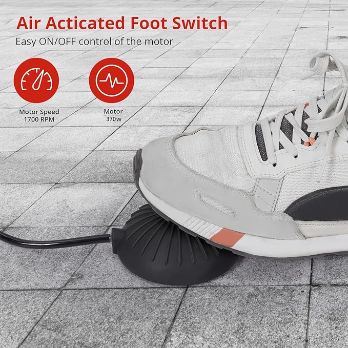 75Ft 1/2 Inch Electric Drain Cleaner Machine Auto Feed Drain Auger for 1 to 4 Inch Pipes Professional Sewer Snake with 4 Cutters Gloves Heavy Duty Clog Remover