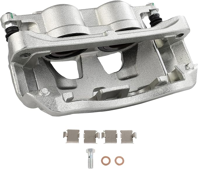cciyu Front Left Brake Caliper Assembly w/Bracket 18B5073 For Ford For E-150/For E-250/For E-350 Super Duty/For E-450 Super Duty