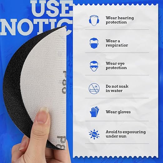 25PCS 6 inch Silicon Carbide Sanding Discs Ultra Fine Grit, Wet Dry Orbital Sander Hook and Loop Sandpaper 1000 1200 2000 3000 5000 Grit, Best for Metal, Automotive Precision Polishing