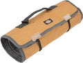 Dickies Large Wrench/Screwdriver Organizer Roll for Mechanics, 23 Tool Pockets, Durable Canvas Construction, 26 in. x 14.25 in. Unrolled, Grey/Tan