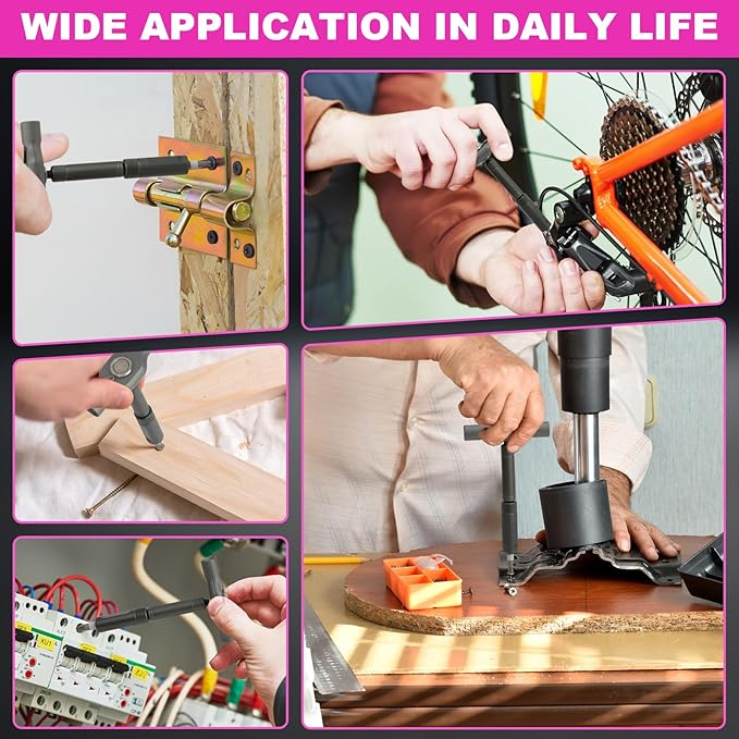 Ratchet Screwdriver Set, 42-in-1 Magnetic Bit Screwdriver Set With Detachable Ratchet Handle, Repair Tool Set for Furniture, Computers, Bicycles and DIY Project, Screwdriver Tool Kit for Women