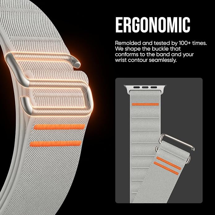 Suitisbest Sport Bands Compatible with Apple Watch Ultra Band 49mm 46mm 45mm 44mm 42mm 38mm 40mm 41mm Men Women, Stretchy Nylon Sport Loop Strap with S-Hook for iWatch Series 10 Ultra SE 9 8 7 6 5 4 3