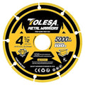 TOLESA Diamond Cutting Wheel 4 1/2 x 7/8 Inch for Metal, Cut Off Wheel with 5000+ Cuts on Rebar, Steel, Iron and INOX, 1 Pack