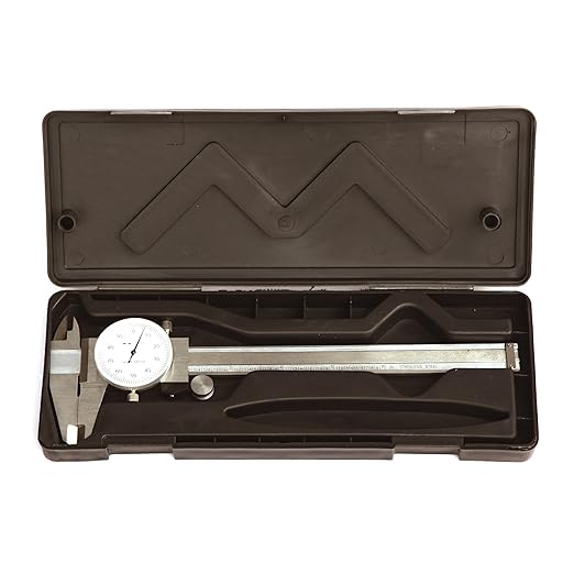 HFS(R) 0-6" Stainless Steel 4 Way Imperial Dial Caliper .001" Shock Proof