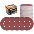 100Pcs 80 Grit Sanding Discs 5 Inch 8 Hole: Woodworking/Metalworking Round Coarse Hook and Loop Sandpaper for Random Orbital Sander