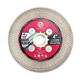 Diamond Tile Saw Blade - 4''(105mm) Cutting & Grinding Disc Wheel with 5/8"-11 Flange for Porcelain Ceramic Tile Marble Granite Artificial Stone with X Mesh Rim for Angle Grinder