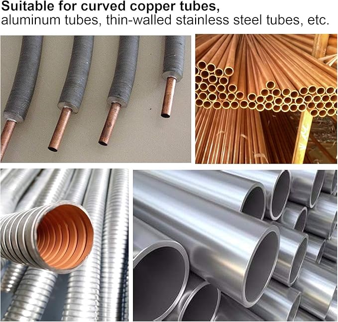5 Pack Spring Tube Bender Set 1/4'', 5/16'', 3/8'', 1/2'' and 5/8'' for Copper, Aluminum and Thin Wall Steel Tubing Bender Kit, 8.27" / 210mm Length