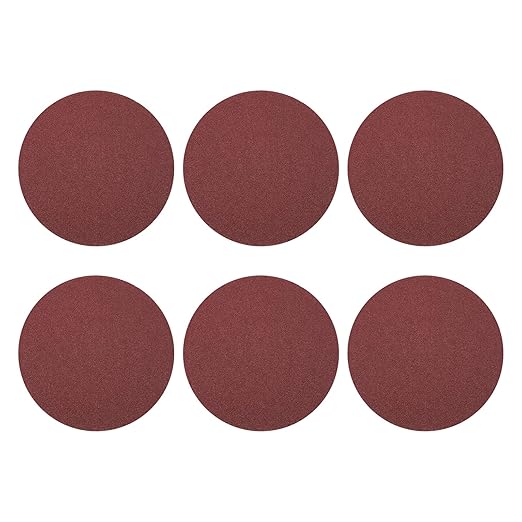HARFINGTON 10 Pcs 9 Inch Sanding Disc 40 Grit Hook and Loop Sandpaper Random Orbital Sander Pads for Woodworking Automotive Metal Polishing