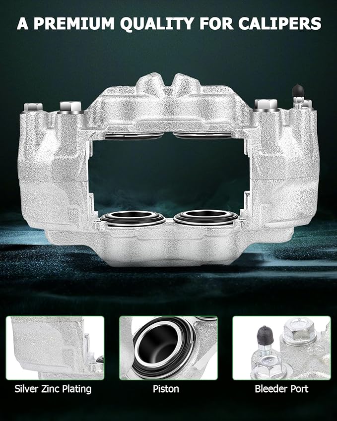 SCITOO Front Right Brake Caliper Without Bracket 19-2984 Compatible For Toyota 4Runner 2003-2009 For Toyota FJ Cruiser 2007-2014 For Toyota Tacoma 2005-2017 For Toyota Tundra 2000-2006