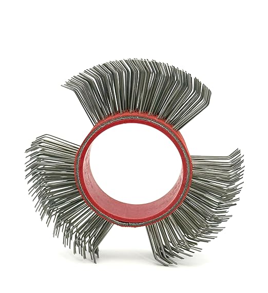 Abrasive Wire Wheel Belt/Coarse Replacement Brush for Grinder/Metal Blaster Clearing Belts/Bristle Blasting Tool (0.7mm Carbon Spring Steel, 1 PCS)
