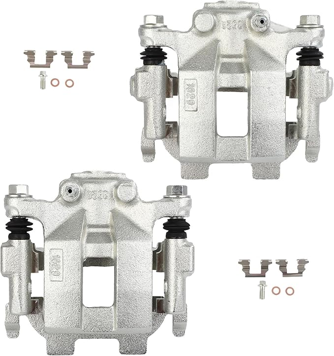 cciyu Rear Left & Right Brake Calipers Assembly w/Bracket 19B6240 19B6241 2009 2010 2011 2012 2013 2014 2016 2017 2018 For Nissan For Maxima