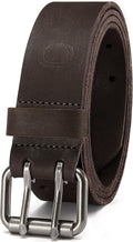 CHAOREN Work Belts for Men Heavy Duty - 1.5" Full Grain Leather Belt Casual - Fully Adjustable, Double Prong