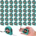 50 Pcs 6 FT Mini Tape Measure Retractable Bulk Small Measuring Tape Pocket Size Measurement Tool for Operation Christmas Items Party Favor Gifts Stuffers for Men(Water Green)