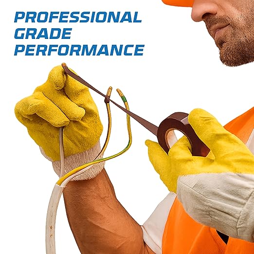 OHLECTRIC Professional Grade Vinyl Electrical Tape (1 Pack) Brown - 7 Mil Thick Flame-Retardant, Heat & Weather Resistant 3/4 Inch x 60 Feet | Ideal for Contractors & Electricians