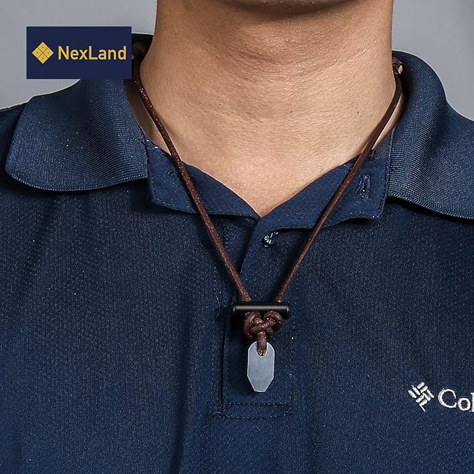FNL Ceramic Fire Starter Necklace Leather Cord