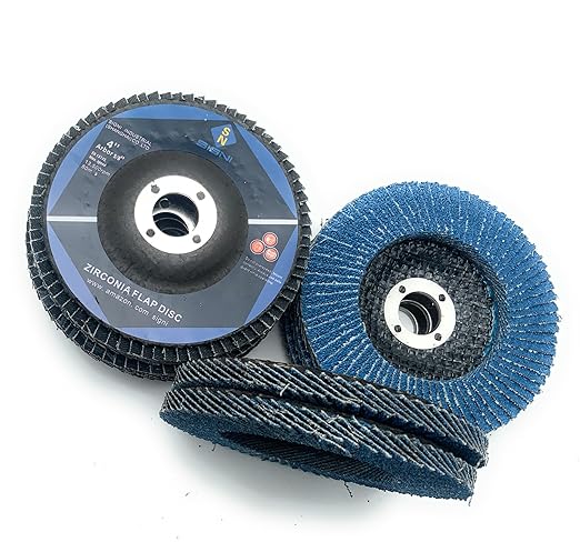 SIGNI 10-Pack Premium Zirconia Abrasive Flap disc for Angle Grinder Grinding Metal Steel (4.5 inch T29 80#)