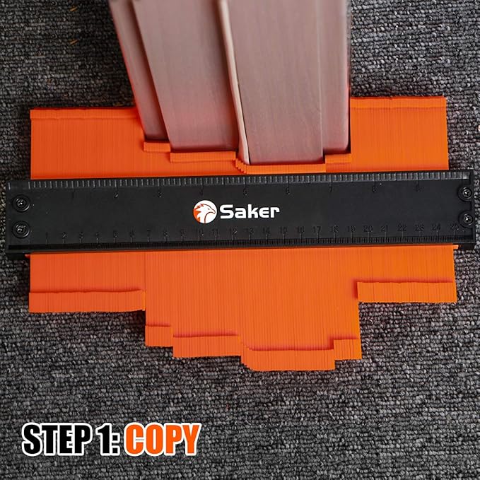 Saker Contour Gauge (10 Inch Christmas Packaging) Profile Tool- Adjustable Lock