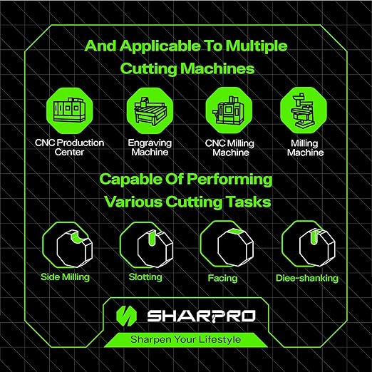 Carbide Ball Nose End Mill 2 Flute 4mm SHK. 1mm Cutting Dia. 3D Carving, High-Speed and Deep Cutting, AlCrN Coated, Apply for Alloy Steel, Stainless Steel and Various Cast Iron.