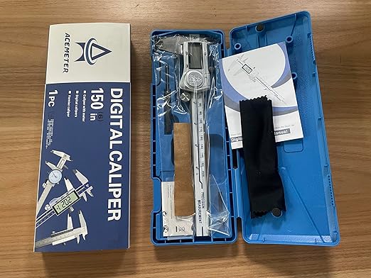 Digital Caliper,6 Inch Caliper Measuring Tool,IP54 Waterproof Protection Design,Large LCD Screen,Electronic Digital Micrometer with Inch Metric Fraction