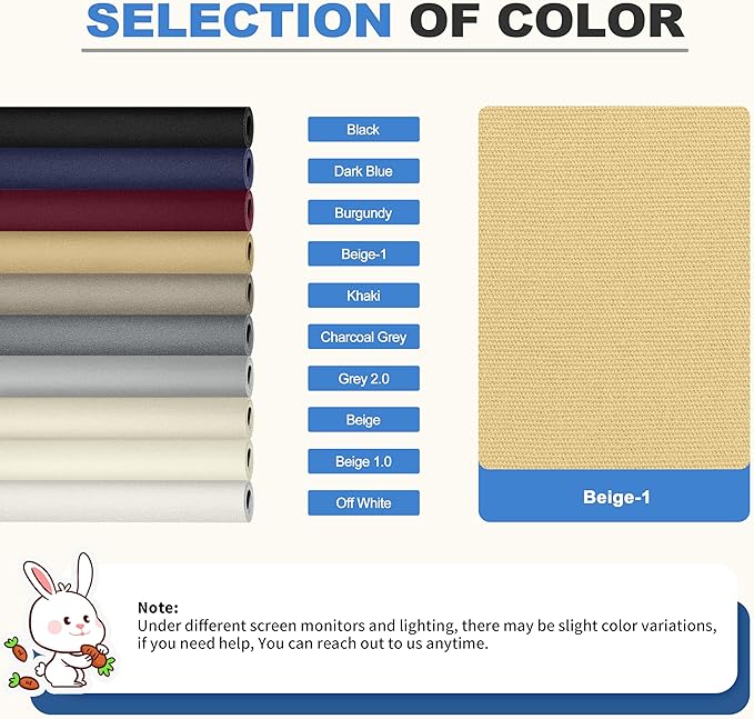 KING MOUNTAIN Canvas Repair Patch 16×60 Inch Self-Adhesive Waterproof Fabric Patch for Sofas, Tents, Furniture,Tote Bags, Car Seats (Beige-1)