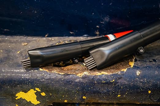 CS Unitec | 2BPG Needle Scaler Basic Kit with Vacuum Shroud | 19 Needle Air Chisel | 6 Sets| Professional Grade 3000 BPM Pistol Grip | Air Power 5.5 CFM -123.2199 VS Basic Kit