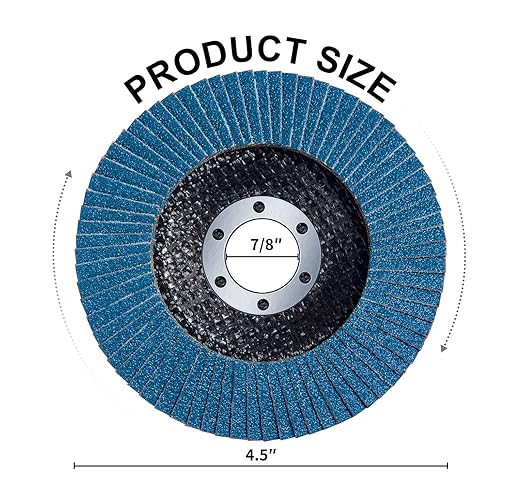 S SATC Flap Disc 20PCS Angle Grinder Disc 60 Grit Flap Disc 4-1 2 Inch Zirconia Alumina Type 29