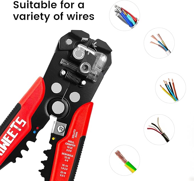 KAIWEETS Automatic Wire Stripper with 260PCS Crimp Connectors and Terminals