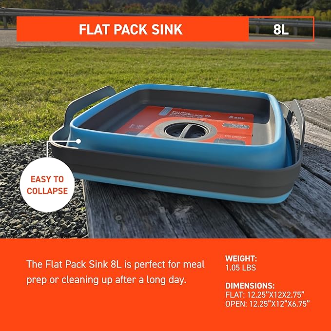 Survive Outdoors Longer Flat Pack Collapsible Sink (Pack of 2)