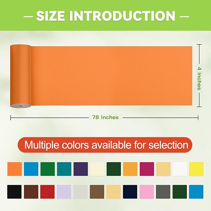 Awning Repair Tape,Tent Patch kit,Waterproof Repair Tape kit of RV Awning,Boat Covers,Canvas,Vinyl Fabric,Tarp,Sail-4x78in（Orange）