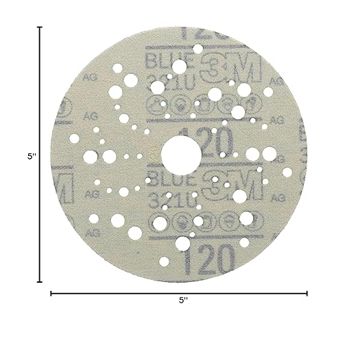 3M Hookit Blue Abrasive Disc Multihole 36159 (4PK)