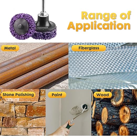 Quick Sanding Discs Strip Discs Stripper Abrasive Wheel for Drill, Strip Paint Clean Welds Remove Metal Wood Rust Scale & Oxidation (3INCH-10Pack)