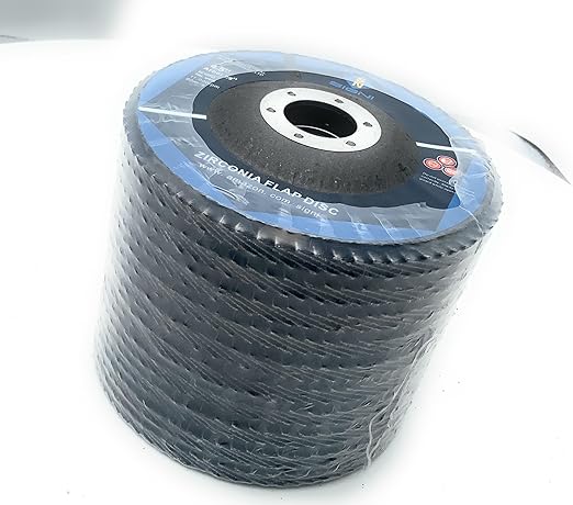 SIGNI Premium Zirconia Flap Discs for Grinding Metal Steel 10-Pack (4.5 inch T27 60#)