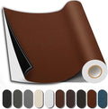 Leather Repair Patch, 17X158 Inch Repair Patch Self Adhesive Waterproof, DIY Large Vinyl Patches for Couches, Furniture, Kitchen Cabinets, Wall （Light Brown, 17X158 Inch）