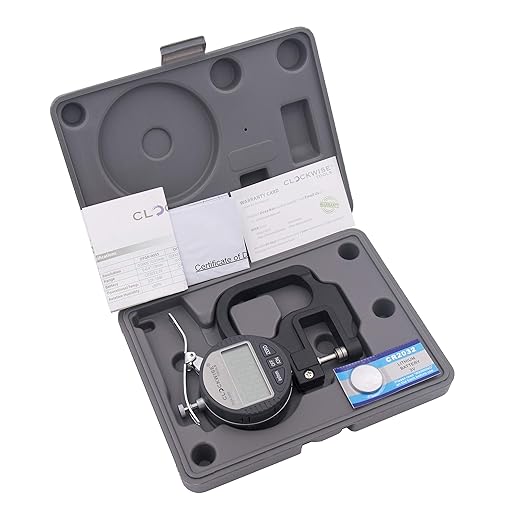 Digital Thickness Gauge, DTGR-0055 0-0.4 inch/10mm, 0.0005"/0.01mm Resolution