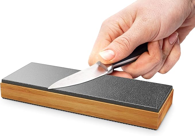 Sharp Pebble Premium Leather Strop for Knife Sharpening with Polishing Compound - Sharpening Strop for Knives, Straight Razor, Chisels - with eBook Guide
