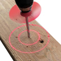 BullseyeBore Core CR1-100 Drill Guide for Straight Holes - Magnetic Drill Attachment with Efficient Red Laser for Visual Worksurface Alignment - Compatible with Common bits from 2” to 5”