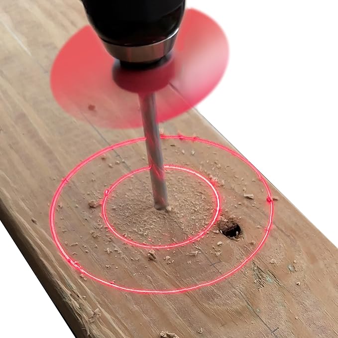 BullseyeBore Core CR1-100 Drill Guide for Straight Holes - Magnetic Drill Attachment with Efficient Red Laser for Visual Worksurface Alignment - Compatible with Common bits from 2” to 5”
