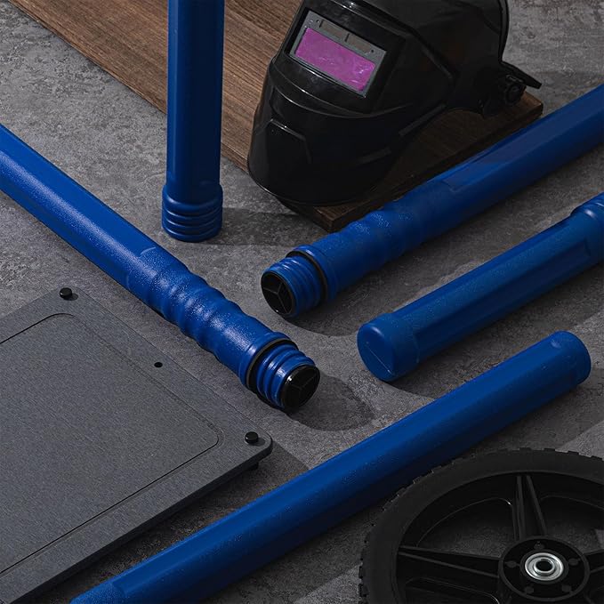 Tandefio 2pcs Welding Rod Storage 40 Inch Tig Rod Storage Canisters Welding Electrode Holder Airproof Waterproof Welding Rod Container (Blue)