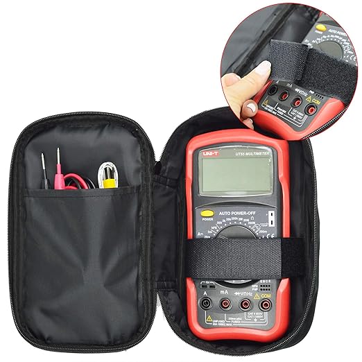 ZIBOO C25 Multimeter Meter Soft Case,Use for Clamp Meter Multimeter Compatible withFLUKE KYORITSU-HIOKI-Testo Sanwa