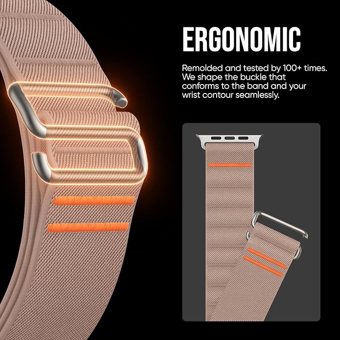Suitisbest Sport Bands Compatible with Apple Watch Ultra Band 49mm 46mm 45mm 44mm 42mm 38mm 40mm 41mm Men Women, Stretchy Nylon Sport Loop Strap with S-Hook for iWatch Series 10 Ultra SE 9 8 7 6 5 4 3