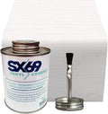 SX 69 Vinyl Repair Kit | Inflatable Bounce House Repair Kit | Includes 8 Ounce Adhesive and Vinyl Roll | for Flexible, Waterproof Repairs of Tears, Punctures, and Holes