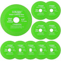 4.5" Glass Cutting Disc, 10 Pcs Diamond-Edged Cutter with 7/8" Arbor Hole, Glass Cutters Tools for Grinding Jade, Crystal, Wine Bottles, Tile.