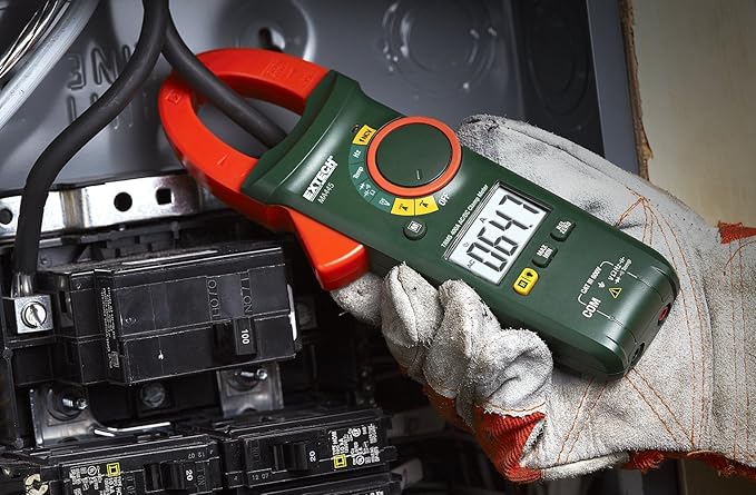 Extech MA445 True RMS 400A AC/DC Clamp Meter Bundle with NCV Test Lead Kit