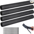 4 Pack Pipe Insulation Foam Tube, 15.74 Inch Black Pool Noodles Foam Snake Pipe Wrap Protection Multi-Purpose Soft Foams Tubing for Winter Water Pipes and Outdoor Indoor Swimming Pool Handle